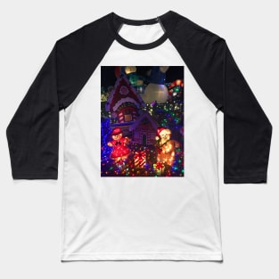 Taylor Residence Christmas Lights Extravaganza 2 Baseball T-Shirt